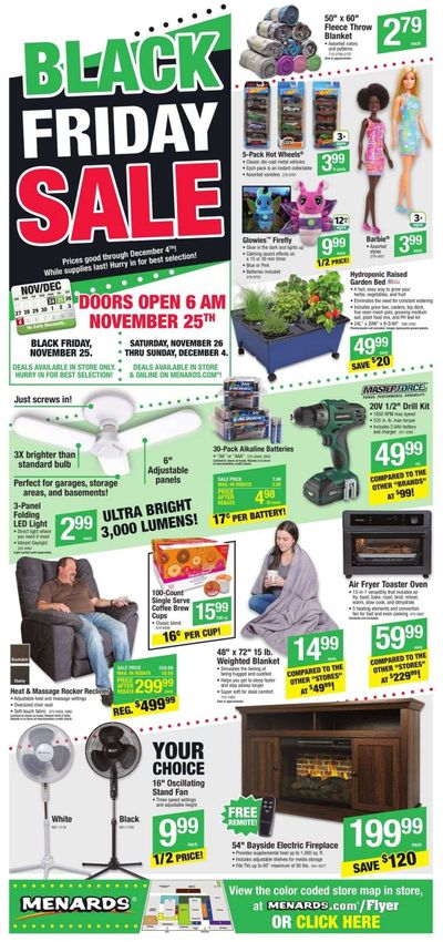 Menards Weekly Ad Flyer Specials November 24 to December 4, 2022