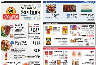 ShopRite (CT, DE, MD, NJ, NY, PA) Weekly Ad Flyer Specials November 27 to December 3, 2022