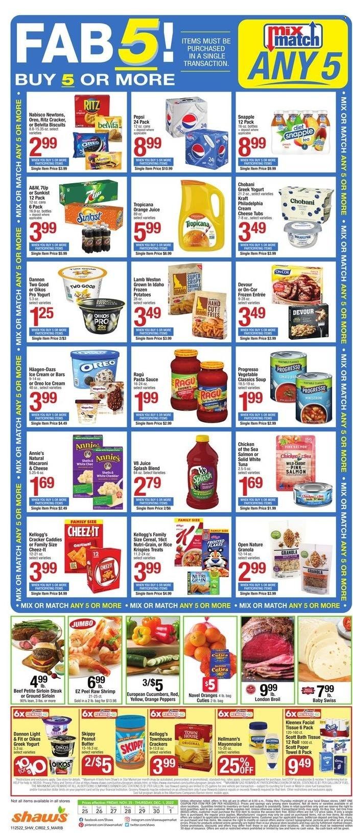 Shaw’s (MA, ME, NH, RI, VT) Weekly Ad Flyer Specials November 25 to December 1, 2022