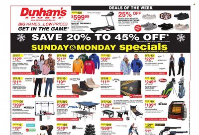 Dunham's Sports (MI, PA, WI) Weekly Ad Flyer Specials November 26 to December 1, 2022