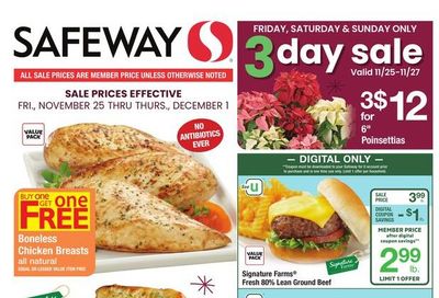 Safeway (MD, VA) Weekly Ad Flyer Specials November 25 to December 1, 2022