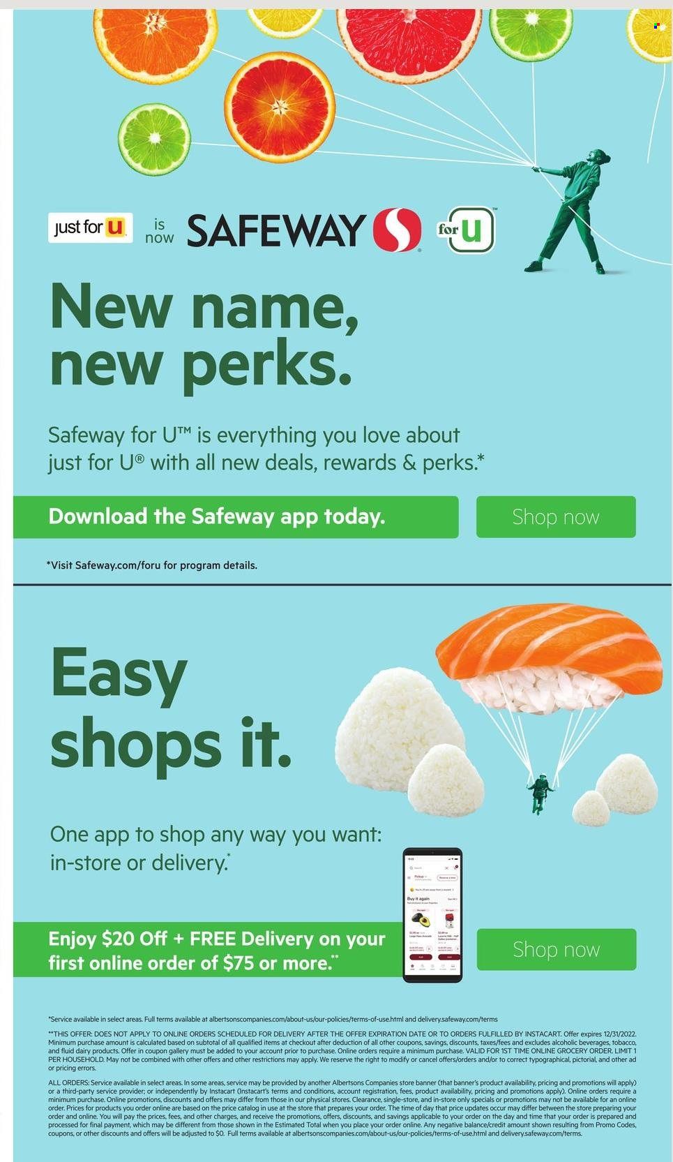 Safeway (AZ, CO, ID, MT, NE, NM) Weekly Ad Flyer Specials November 25 to November 29, 2022