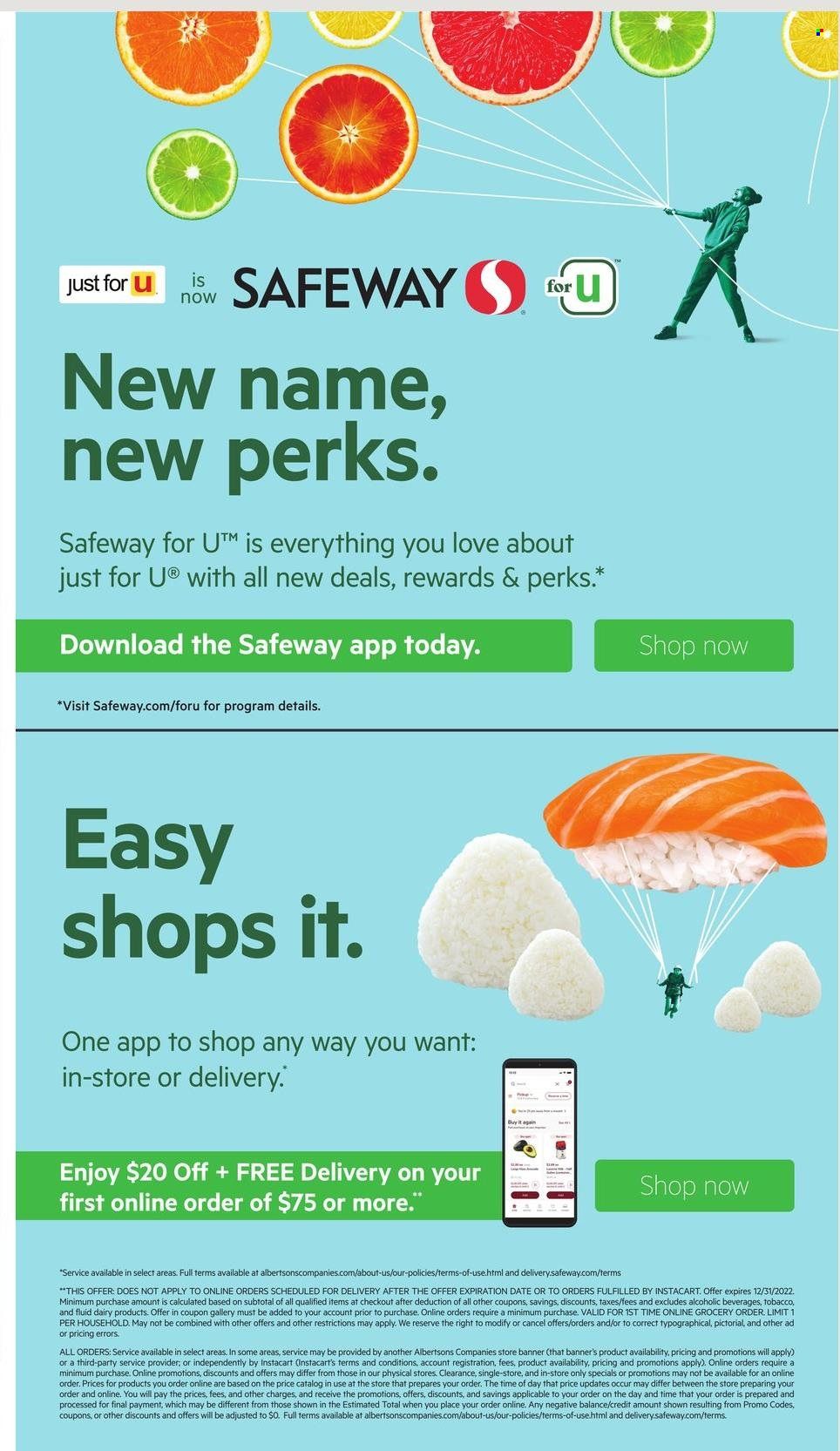 Safeway (CA, HI, OR, WA) Weekly Ad Flyer Specials November 25 to November 29, 2022