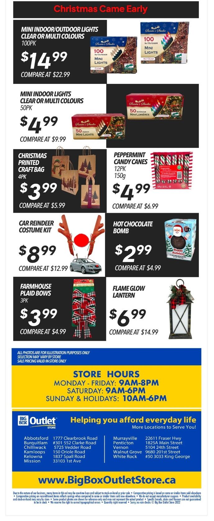 Big Box Outlet Store Black Friday Flyer November 25 to 28