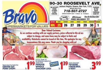 Bravo Supermarkets (CT, FL, MA, NJ, NY, PA) Weekly Ad Flyer Specials November 25 to December 1, 2022