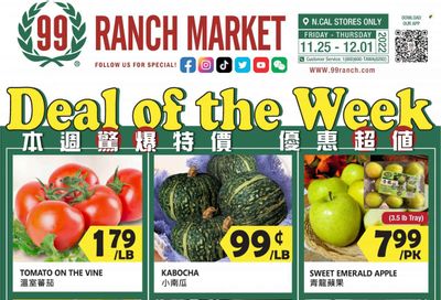99 Ranch Market (92, CA) Weekly Ad Flyer Specials November 25 to December 1, 2022