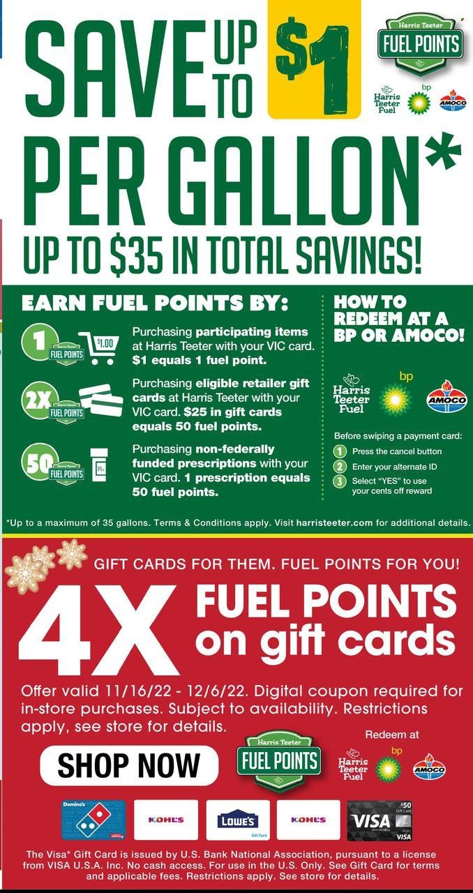 Harris Teeter Weekly Ad Flyer Specials November 25 to November 29, 2022