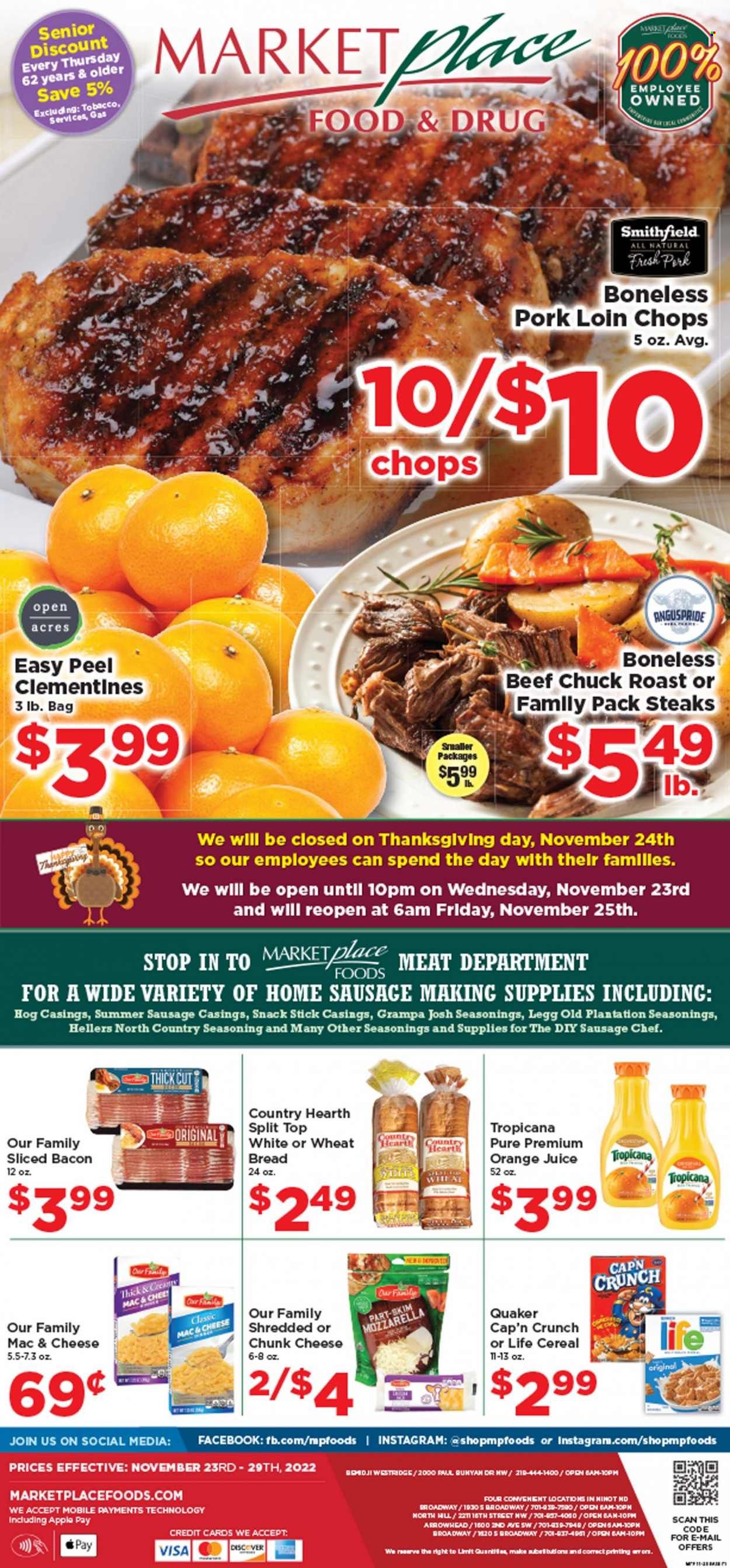 Marketplace Foods (ND) Weekly Ad Flyer Specials November 23 to November 29, 2022