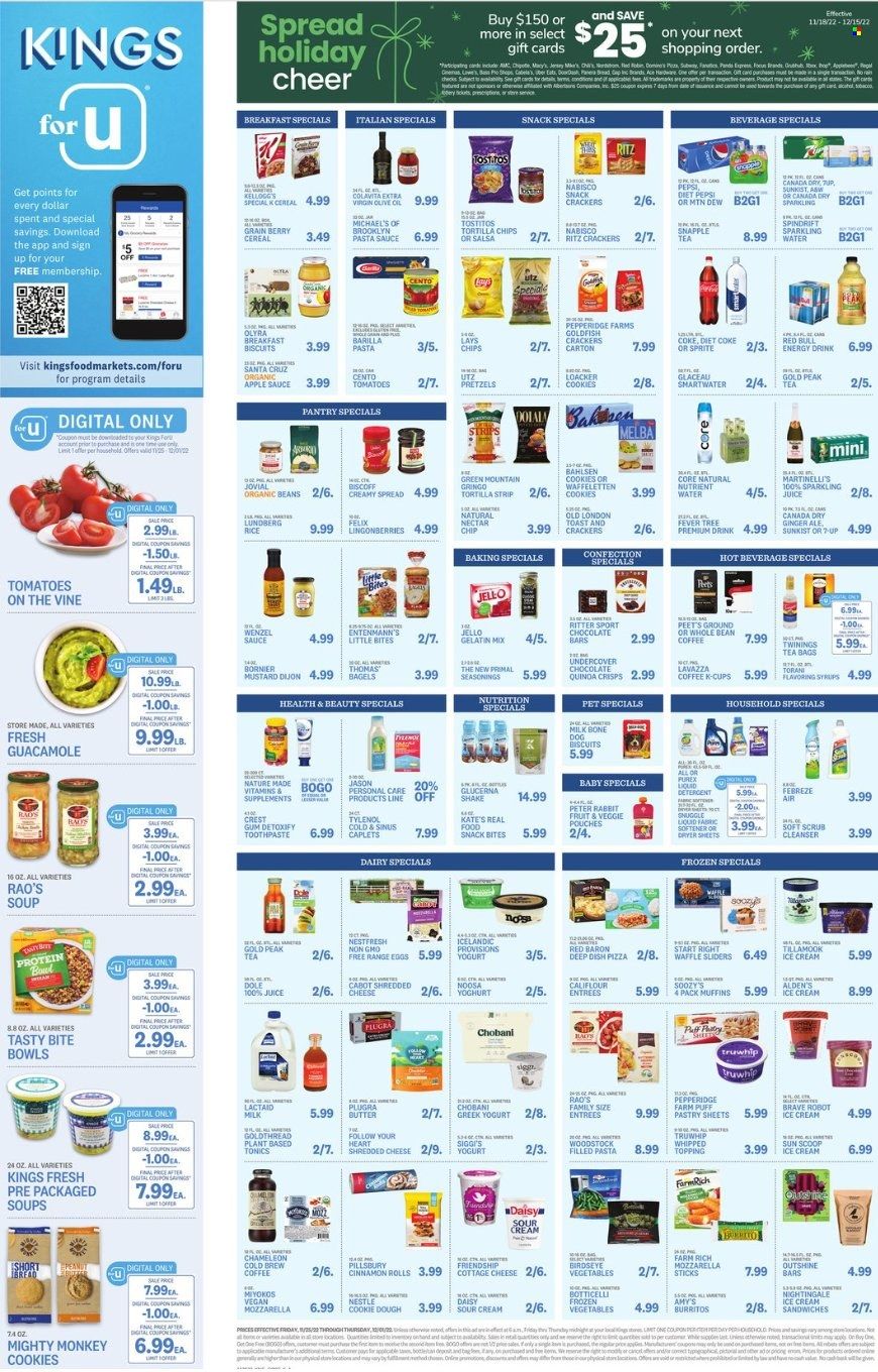 Kings Food Markets (CT, NJ, NY) Weekly Ad Flyer Specials November 25 to December 1, 2022