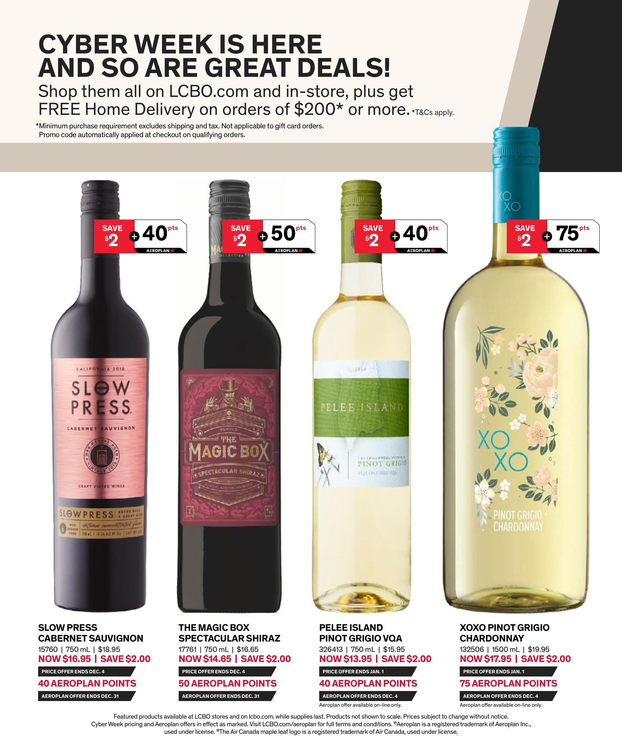 LCBO Shop & Save Cyber Week Deals Flyer November 28 to December 4