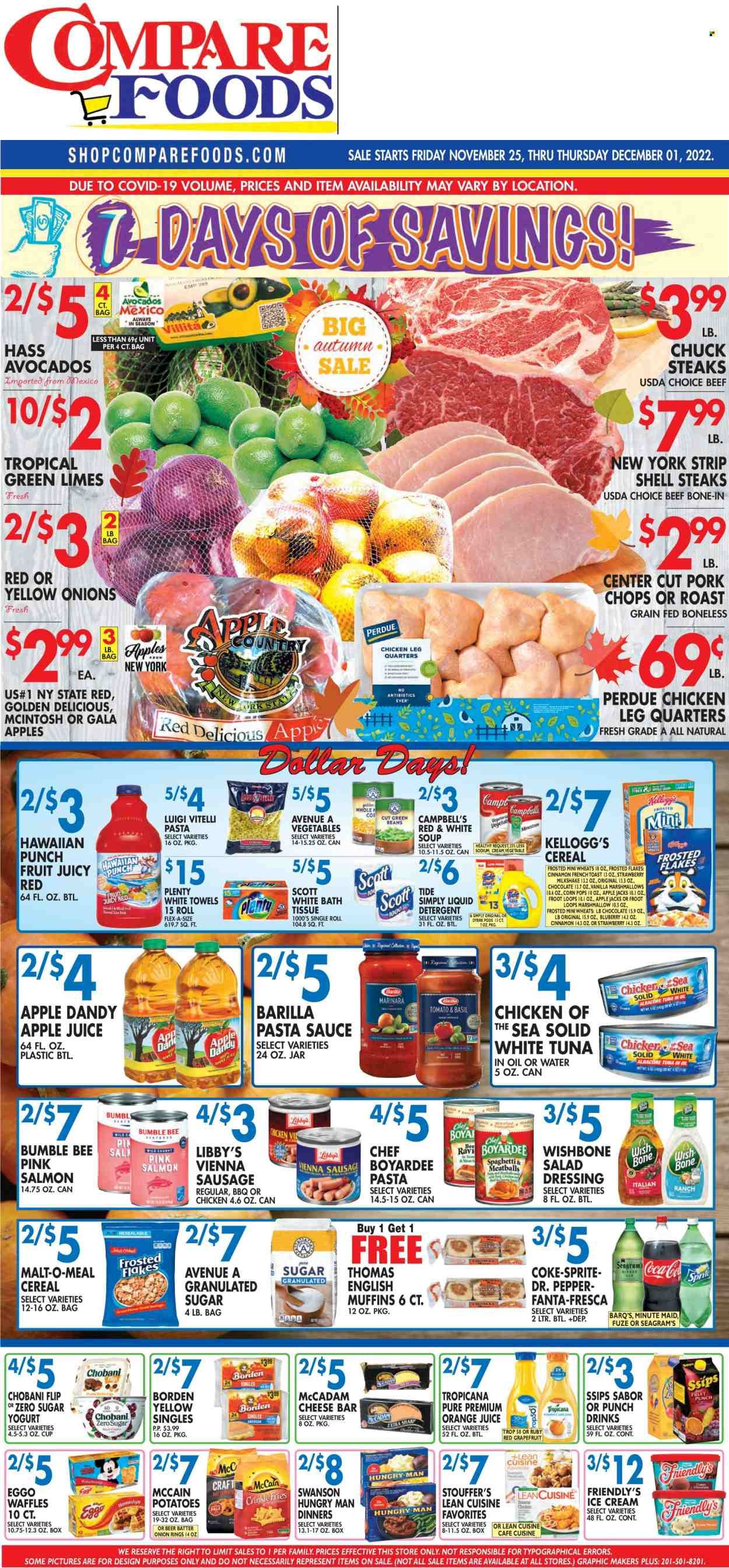 Compare Foods (CT, MD, NC, NJ, NY, RI) Weekly Ad Flyer Specials November 25 to December 1, 2022
