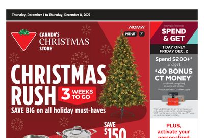 Canadian Tire (ON) Flyer December 1 to 8