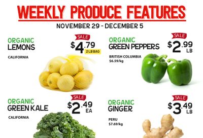 Pomme Natural Market Weekly Produce Flyer November 29 to December 5