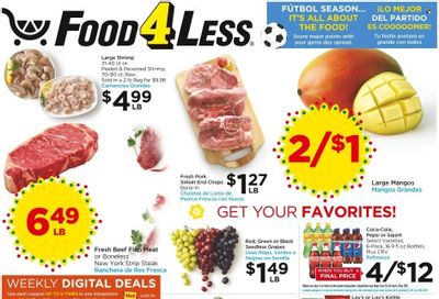 Food 4 Less (CA) Weekly Ad Flyer Specials November 30 to December 6, 2022