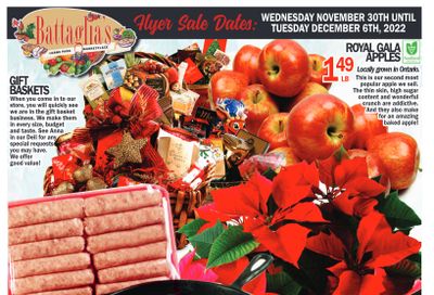 Battaglia's Marketplace Flyer November 30 to December 6