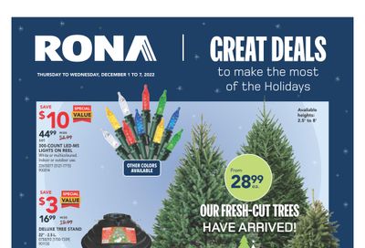 Rona (West) Flyer December 1 to 7