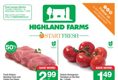 Highland Farms Flyer December 1 to 7