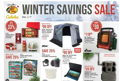 Bass Pro Shops Winter Savings Sale Flyer December 1 to 7