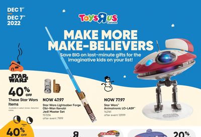 Toys R Us Flyer December 1 to 7