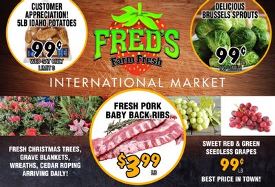 Fred's Farm Fresh Flyer November 30 to December 6