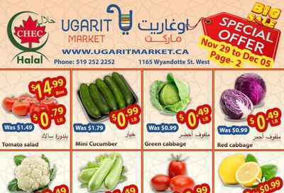 Ugarit Market Flyer November 29 to December 5