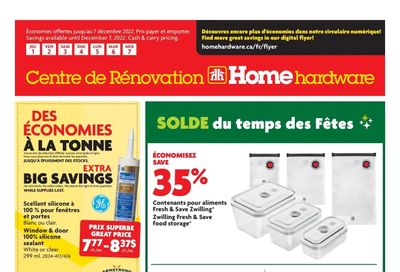 Home Hardware Building Centre (QC) Flyer December 1 to 7