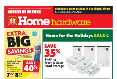 Home Hardware (Atlantic) Flyer December 1 to 7