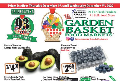 The Garden Basket Flyer December 1 to 7