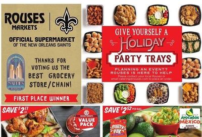 Rouses Markets (AL, LA, MS) Weekly Ad Flyer Specials November 30 to December 7, 2022