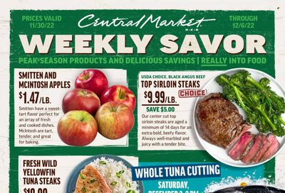 Central Market (TX) Weekly Ad Flyer Specials November 30 to December 6, 2022