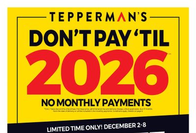 Tepperman's Flyer December 2 to 8