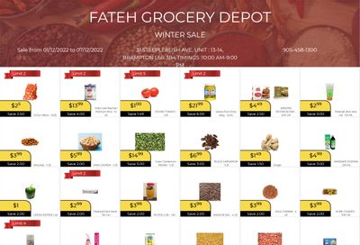 Fateh Grocery Depot Flyer December 1 to 7