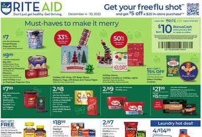RITE AID Weekly Ad Flyer Specials December 4 to December 10, 2022