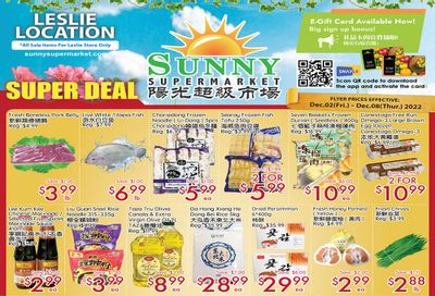 Sunny Supermarket (Leslie) Flyer December 2 to 8
