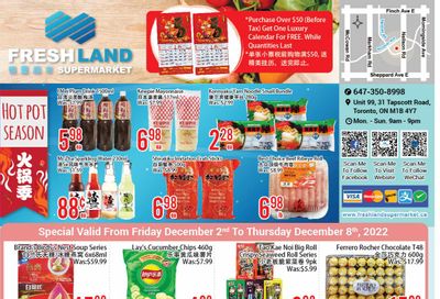 FreshLand Supermarket Flyer December 2 to 8