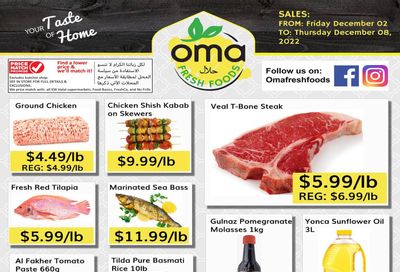 Oma Fresh Foods Flyer December 2 to 8