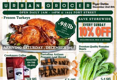 Urban Grocer Flyer December 2 to 8