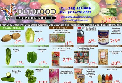 MultiFood Supermarket Flyer December 2 to 8