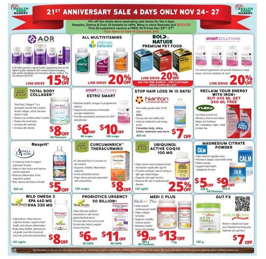 TNS Health Food Flyer November 24 to December 24