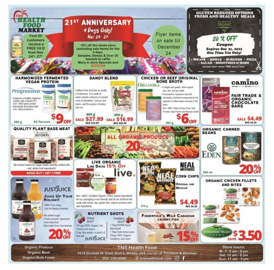 TNS Health Food Flyer November 24 to December 24