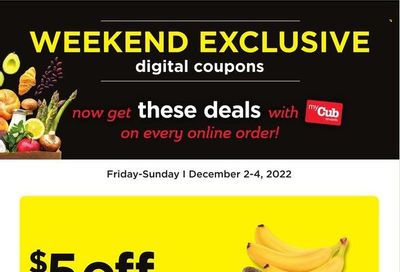 Cub Foods (MN) Weekly Ad Flyer Specials December 2 to December 4, 2022