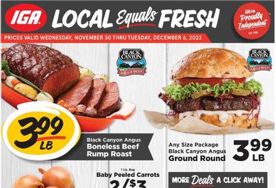 IGA (OH) Weekly Ad Flyer Specials November 30 to December 6, 2022