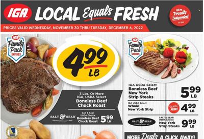 IGA (KY) Weekly Ad Flyer Specials November 30 to December 6, 2022