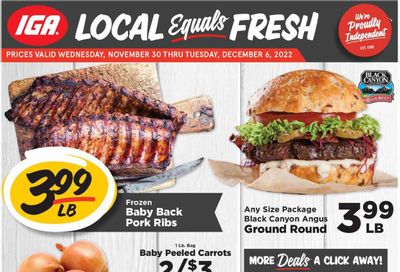 IGA (IN) Weekly Ad Flyer Specials November 30 to December 6, 2022