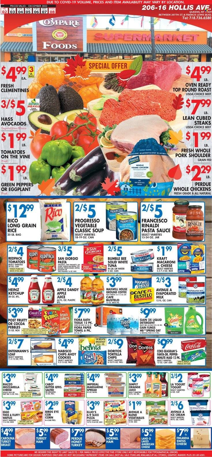 Compare Foods (NY) Weekly Ad Flyer Specials December 2 to December 8, 2022