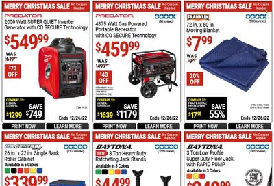 Harbor Freight Weekly Ad Flyer Specials December 5 to December 26, 2022