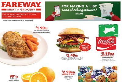 Fareway (IA) Weekly Ad Flyer Specials December 5 to December 10, 2022