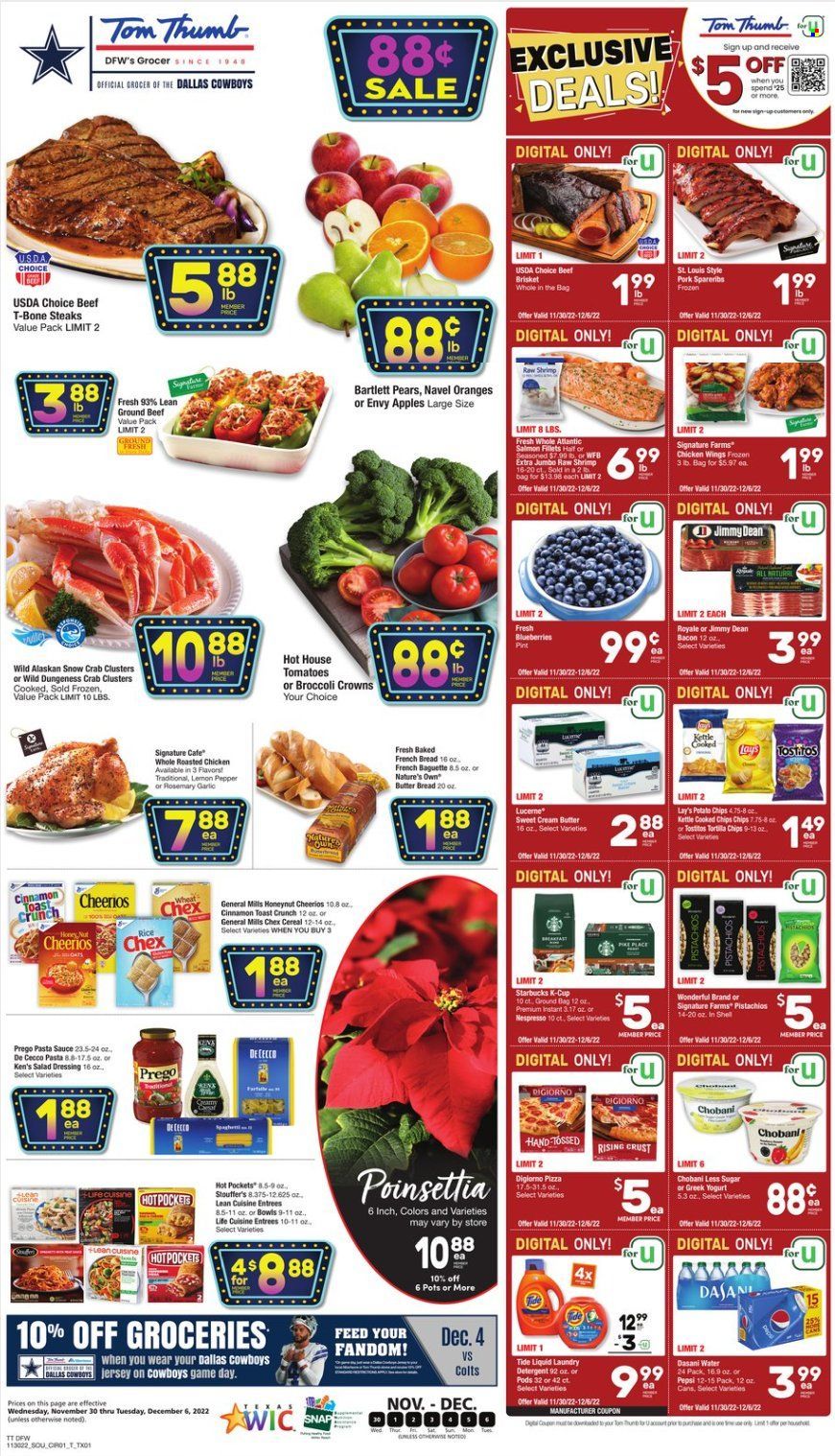 Tom Thumb (TX) Weekly Ad Flyer Specials November 30 to December 6, 2022
