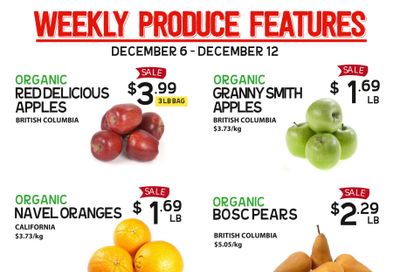 Pomme Natural Market Weekly Produce Flyer December 6 to 12