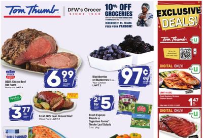 Tom Thumb (TX) Weekly Ad Flyer Specials December 7 to December 13, 2022